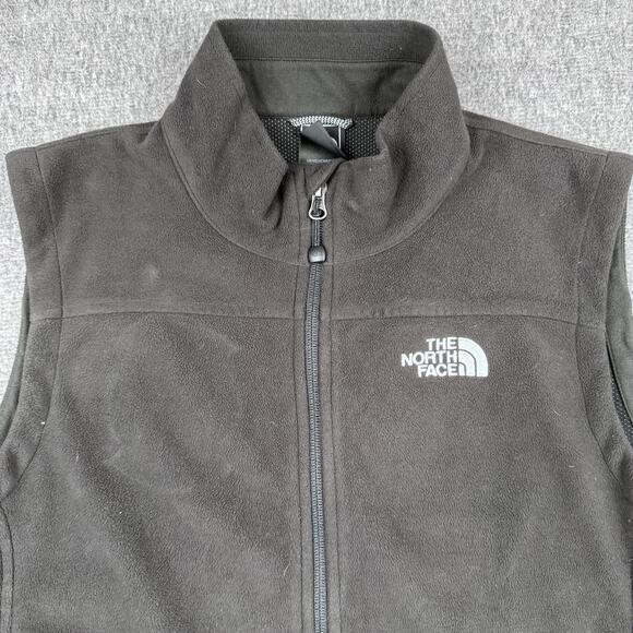 Vintage The North Face Fleece Vest Men's Medium Black Outdoor Windwall Y2K - Picture 3 of 8